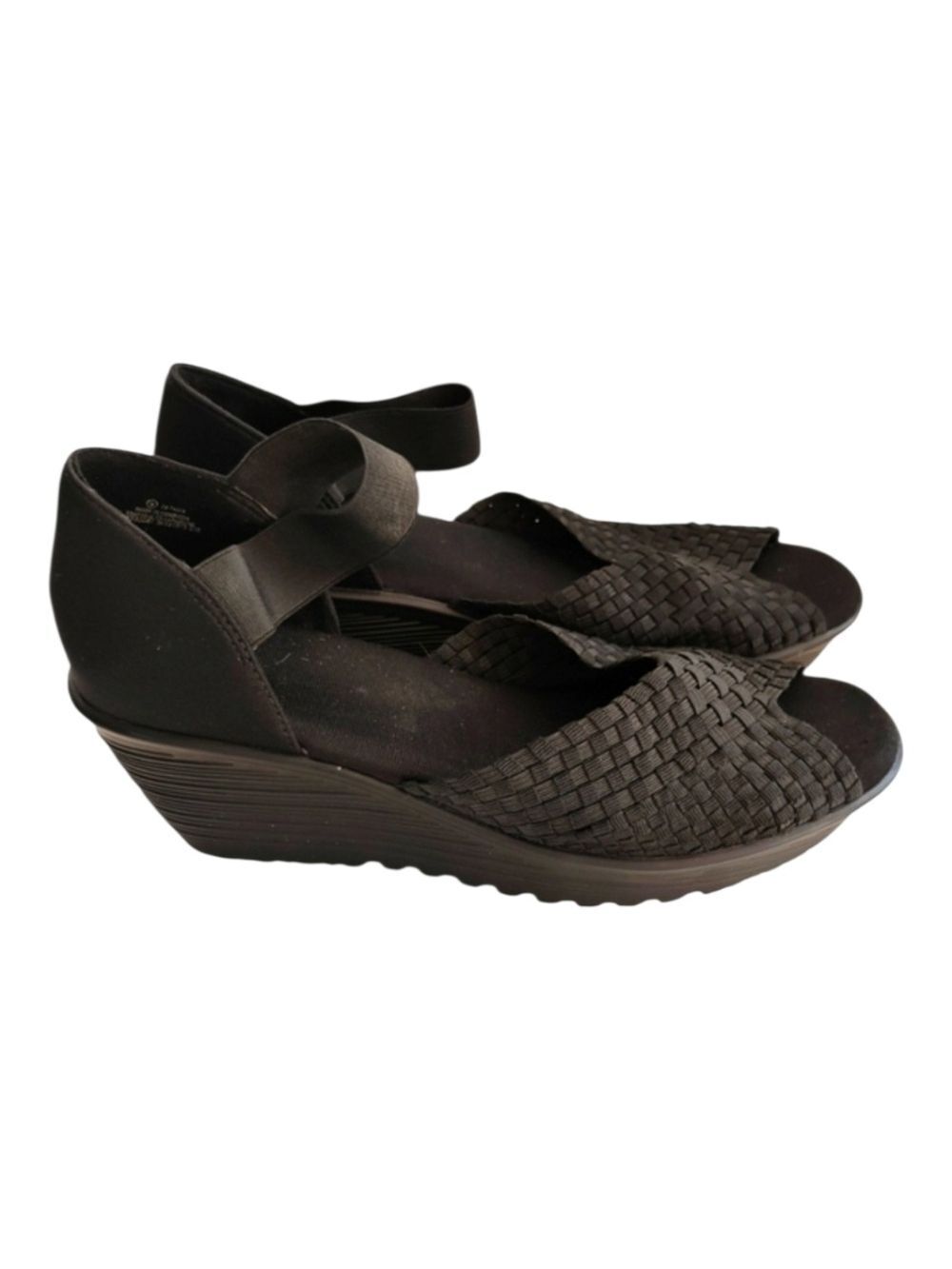 GEORGE Mary Jane Wedge Open Toe Sandal Shoe Size 9 NWOT